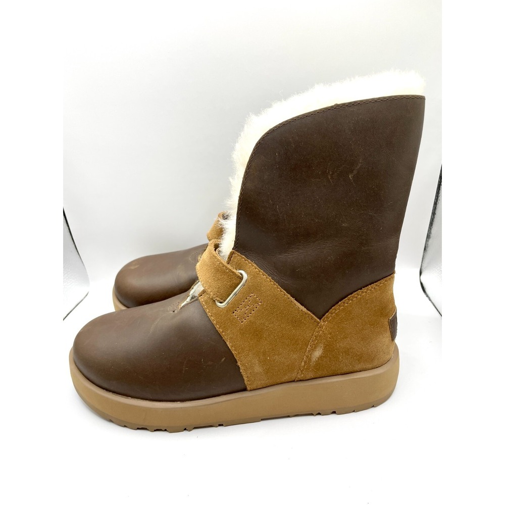 UGG Adirondack Tall Waterproof Leather Suede Vibram Boots Brown 1018217 Womens 7